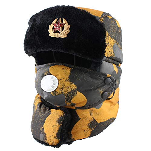 Ushanka russe de trappeur pour sports d'hiver et randonnées en haute montagne