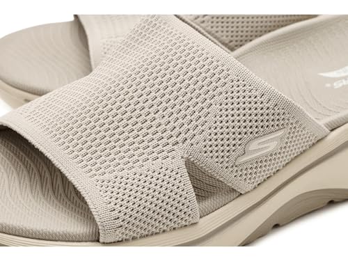 Skechers SKECHERS, Womens, Arch Fit 2.0 Quick-Dry Slide, Taupe, 6, B - Medium