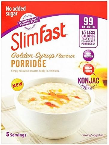 SlimFast Porridge, Golden Syrup - 5 x 29g (0.32lbs)