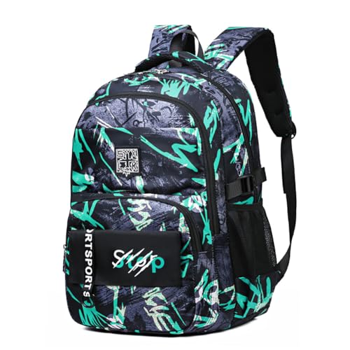 MATMO Kids Camo Backpacks Graffiti Camouflage Backpack Boys and Girls School Backpack