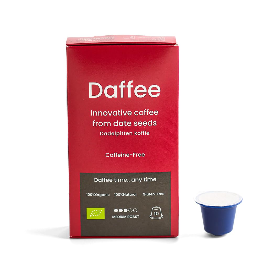 Decaf Coffee Alternative made from Organic Date Seeds Compostable Capsules - 10x Capsule (Item Packing May Vary)