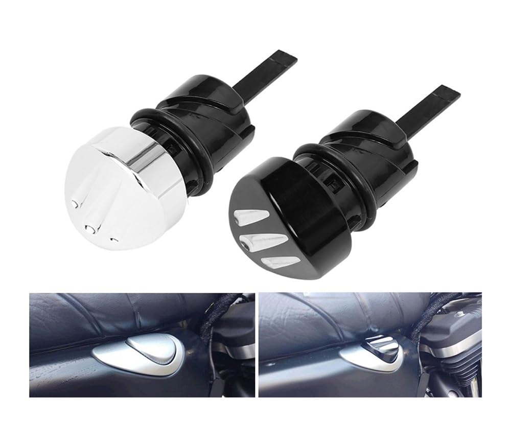 Moto Tapón Combustible Para Har&ley XL883 1200 XR883 Iron Forty-Eight Seventy-Two 48 72 2004-2022 Tapa De Tanque Varilla Nivel Aceite Motocicleta Cromada