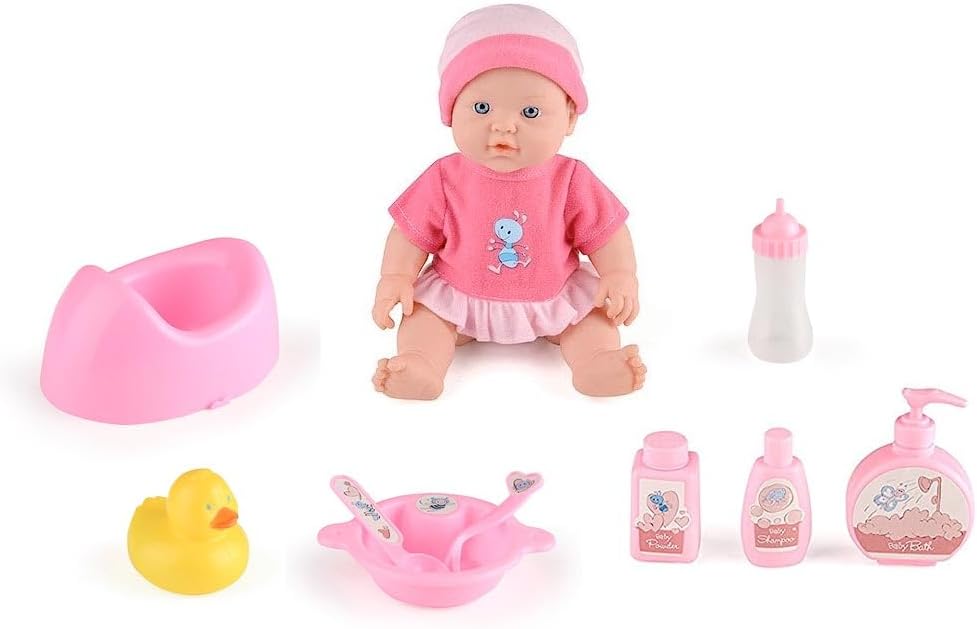 Baby Snuggles Deluxe 30cm Doll with 10 Accessories