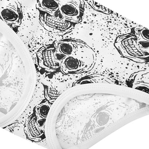 Black White Skulls Toddler Girls's Underwear 2T 202c18344