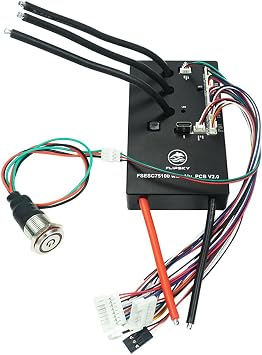 FLIPSKY 75100 V2.0 with Aluminum PCB with Power Switch Button Based on VESC for Electric Skateboard/Scooter/Ebike Speed Controller, 103*58*18.5mm, Black