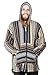 Sunshine Joy Woven Baja Style Zip Up Hoodie Hooded Jacket Earth Stripe (x_l)