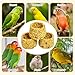 PINVNBY 6 PCS Parrot Treats Natural Oats & Corn Flakes Cockatiel Treats Bowl Shape Budgie Snacks Edible Bird Chewing Toys for Parrots Parakeet Conure Lovebird Finch Canary