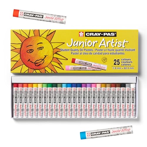 SAKURA Cray-Pas Junior Artist Assorted Color Oil Pastels...