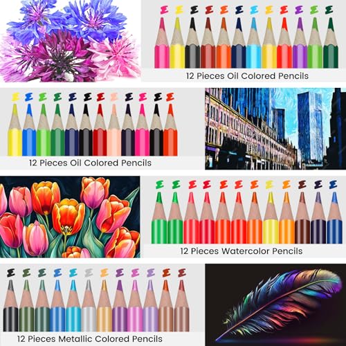 33% Off 100-Piece Professional Art Drawing Kit with Sketchbook - Image 5