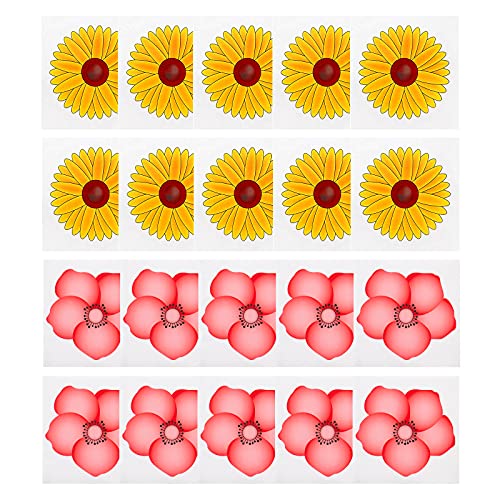 30 unidades de trampas para moscas y mosquitos, diseño de patrón floral pegajoso para moscas interiores moscas, no tóxico y libre de pesticidas