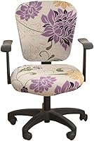 Vista 12 de Jinzio Funda para silla de oficina de computadora, tela protectora dividida y elástica, de poliéster, universal, para escritorio, para silla