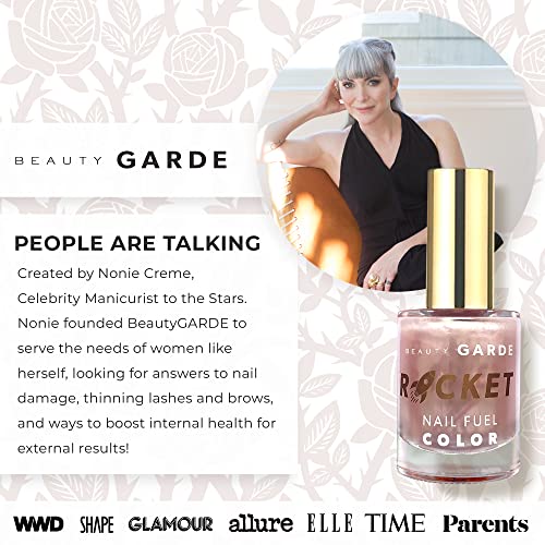 Beautygarde Rocket Nail Polish, Color – Suede, Strengthening Growth Treatment [0.5 Oz] Nail Hardener Extra Strong Nail Polish, Nail Growth Treatment, Cruelty-Free, 7-Free Vegan, Nonie Crème #TOP4