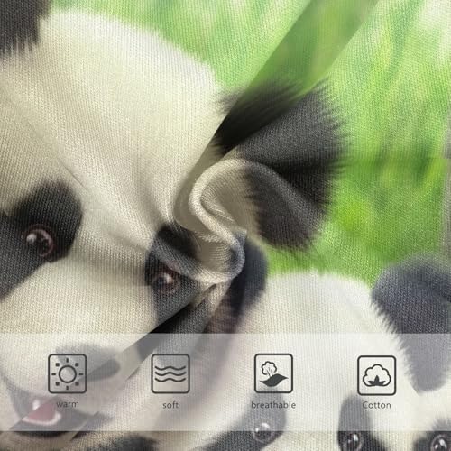 Cotton Girls Underwear Toddlers Cute Panda Family Green Panties for Girl Durable Undies Kids Briefs 2t3