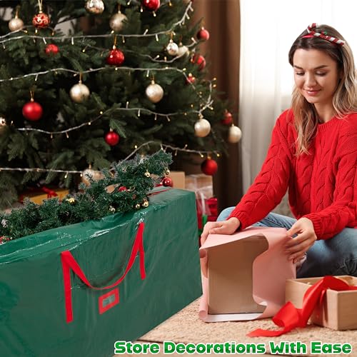 Christmas Tree Storage Bag - Zipped Christmas Storage Tree Bag with Carrying Handles Tidy Storage Solution Various Sizes (Green 160 cm) - Image 2