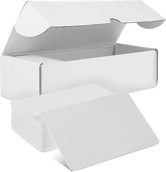 Telooco 100pcs Blank NFC Cards NFC Tags White NFC Cards NFC Business Card NFC 215 Card programmable NFC Tags for TagMo and NFC Enabled Devices