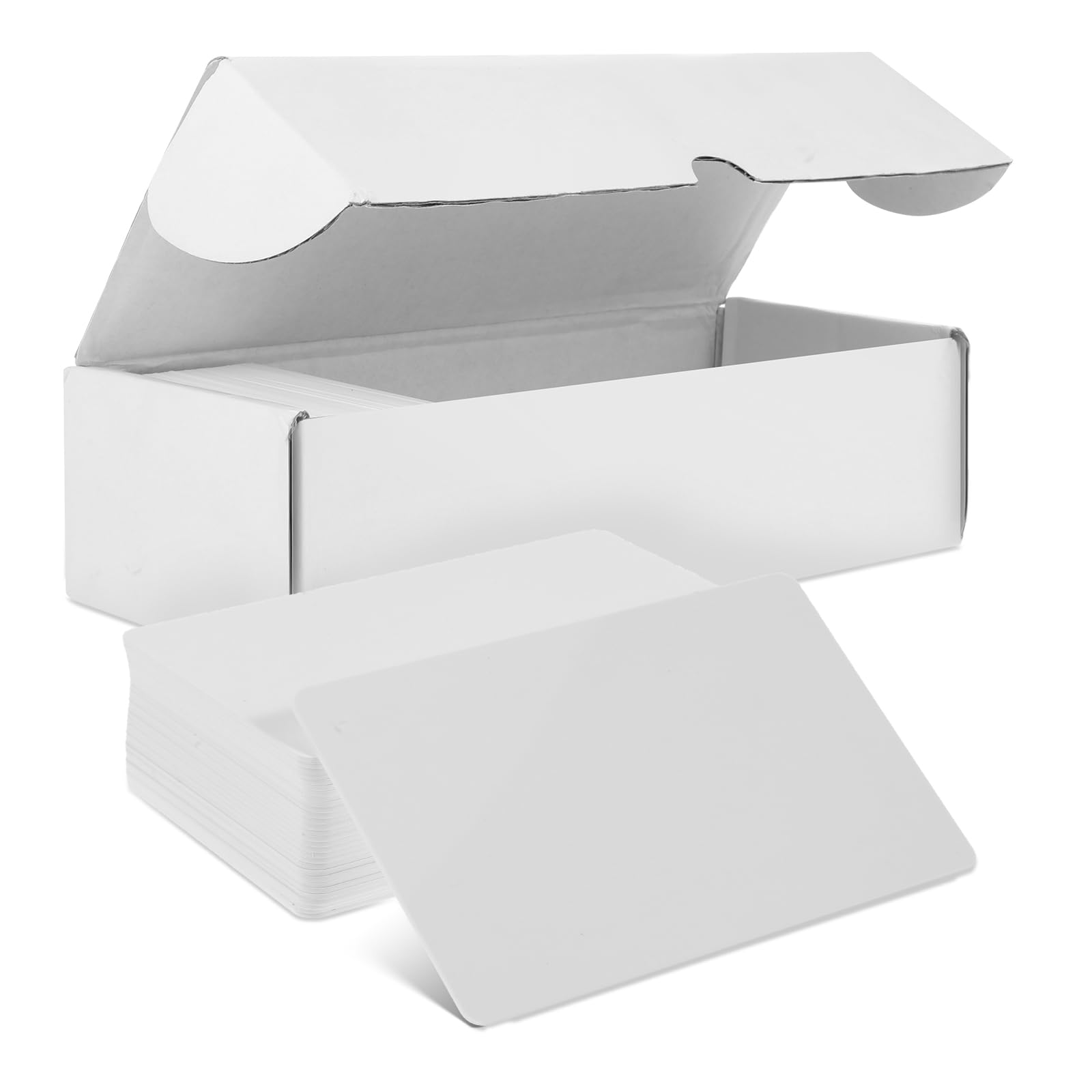 Telooco 100pcs Blank NFC Cards NFC Tags White NFC Cards NFC Business Card NFC 215 Card programmable NFC Tags for TagMo and NFC Enabled Devices
