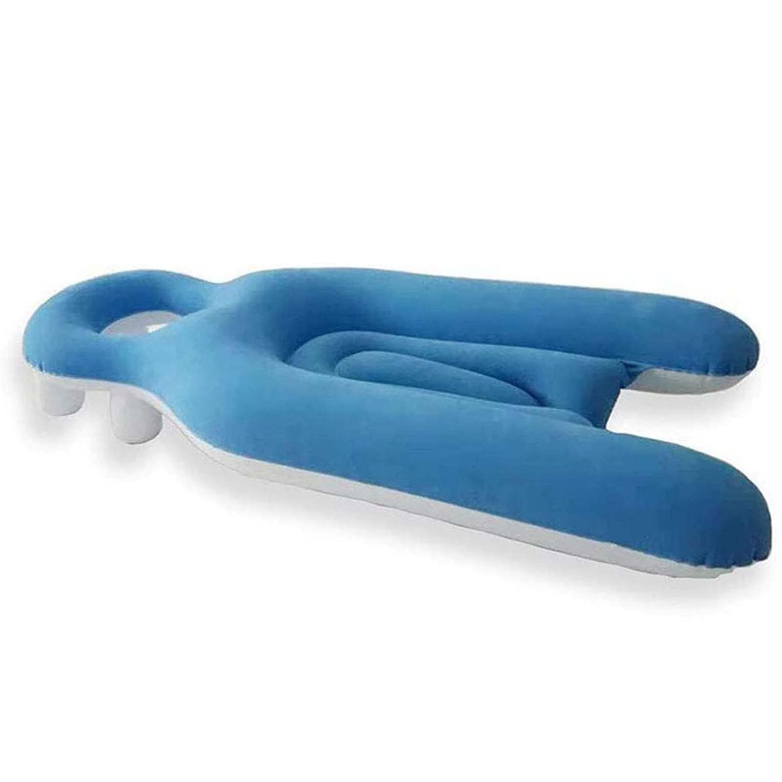 Face Down Sleeping Pillow On the Bed After Retinal Surgery for Post Vitrectomy Inflatable Sleeping Retina Lying Pillow