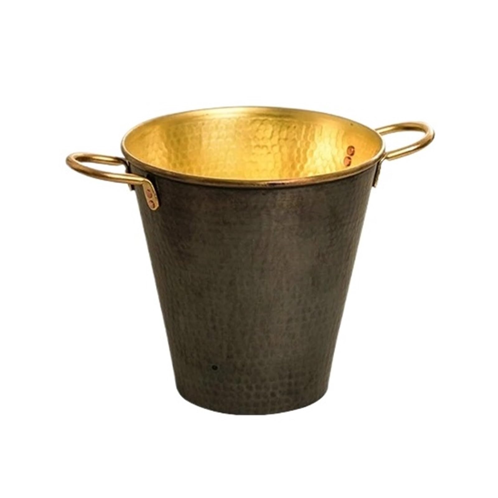 zhangrui1888 Ice Bucket Brass Ice Bucket for Parties to Keep Drinks Cold Ice & Beverage Bucket(Small)