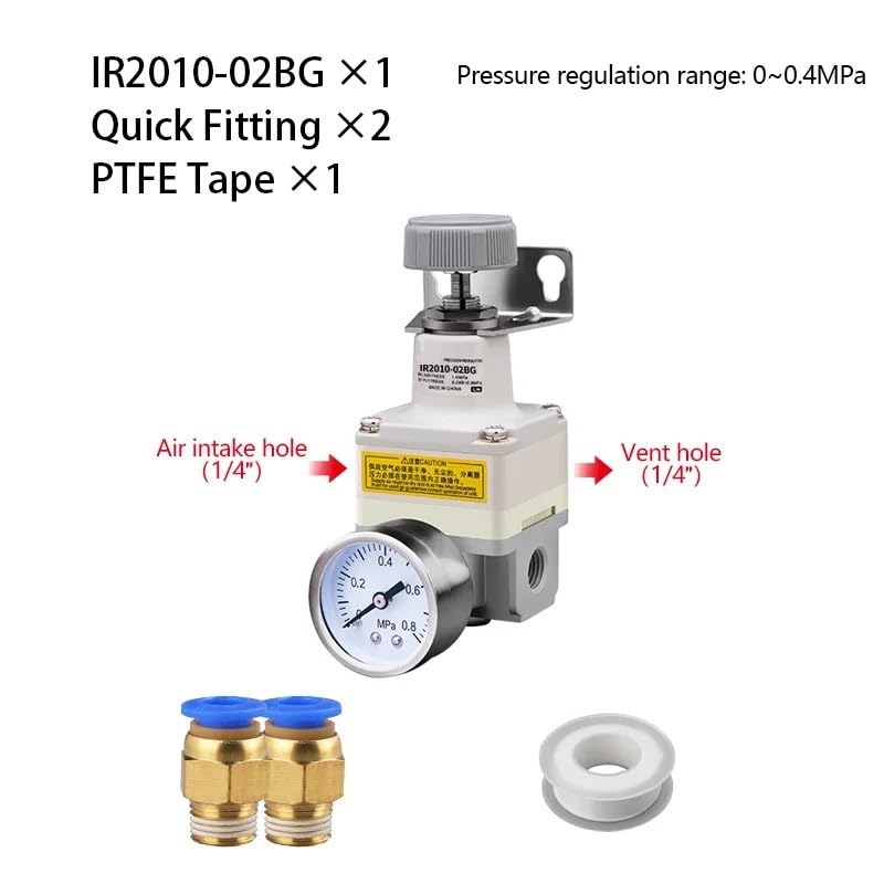 Régulateur de pression d'air de précision pneumatique IR2010-02 haute fiabilité