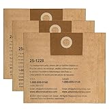 Stanley 25-1228 Fits 2.5-3.5 Gallon Disposable Filter Bag Wet or Dry Vacuum Cleaner, 3 Filter Bags Per Package