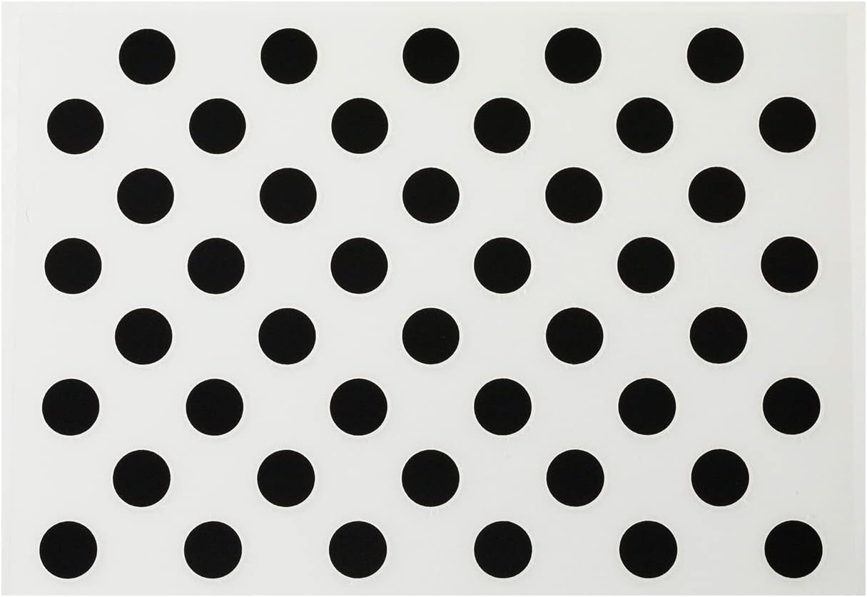 Irodo 90037 Dot Black, No Ironing Required, Fabric Decal, Cotton, Leather, Synthetic Fiber, Made in Japan, Handmade