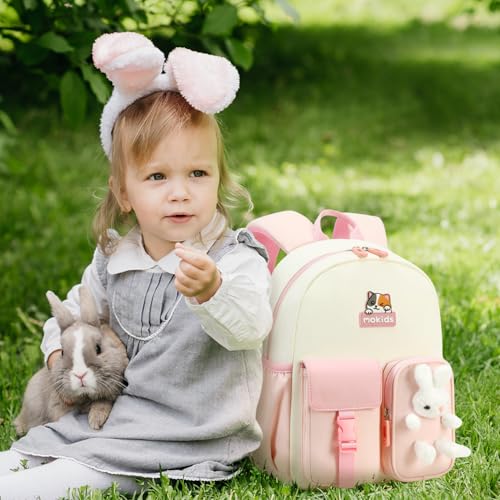 Toddler Backpack for 3-5age Boys Girls,Cute Multi-pockets Large capacity Daypack for kindergarten,nursery,outdoor2