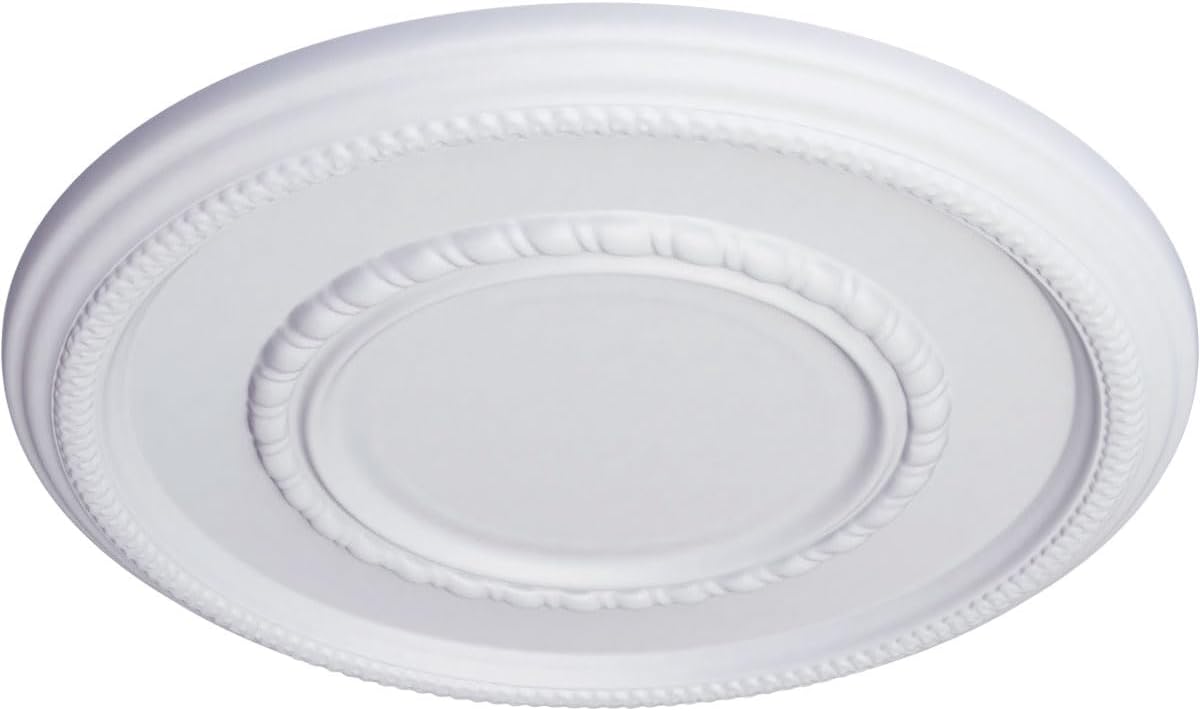17 3/8"OD x 1 1/8"P Federal Roped Large Ceiling Medallion (Fits Canopies up to 7 3/4")