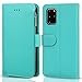 Produktbild EATCYE Hülle für Galaxy S20,Handyhülle für Samsung Galaxy S20,Brieftasche PU Leder Flip Case [3 Kartenfächer] [Reißverschluss] Magnetverschluss Handytasche Klapphülle(Grün)