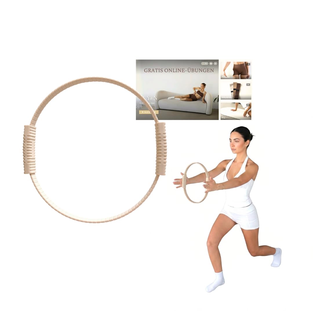 Pilates Ring Widerstandsring – Yoga & Fitness Circle für Beine, Po, Arme & Core – Gym Ring für Pilates, Home Workout & Ganzkörpertraining - Perfekt für Einsteiger!