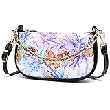 DESIGN: Unsere Retro Handtasche ist ein klassischer Stil und besteht aus einer gewagten Mischung aus echtem PU-Leder mit der Sie sie auf zwei Arten tragen können: auf der Schulter, als Clutch. Einfach mit allen Kleidungsstücken in Ihrem Kleiderschrank zu kombinieren.