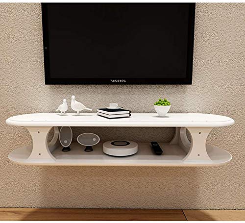 Schwimmendes Regal Wandmontage Audio- / Videokonsole TV-Regal TV-Ständer Board Rack TV-Schrank Medienkonsole Spielekonsole Regal für Kabelboxen