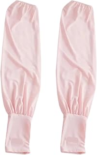 CEHJZQRPL Mangas de protección Solar de poliéster, Paquete de 2, Multicolor, for Actividades al Aire Libre, Verano(Pink)