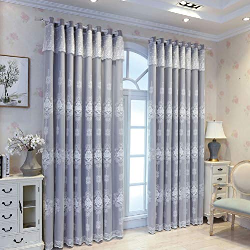 HAPPLiGNLY Cortinas Opacas de Gasa de Dos Pisos, Cortinas Pesadas para oscurecer la habitación con Panel de Cortina Transparente para decoración de Ventanas, Sala de Estar/Dormitorio de niña/