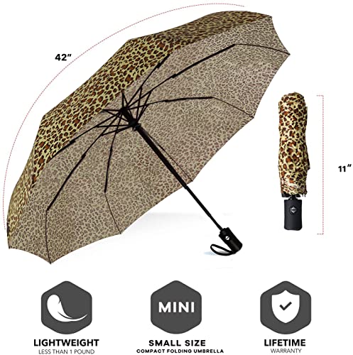 Image of SIEPASA Umbrella for Men - Automatic Large Size Foldable Umbrella with Travel Cover for Man and women - 3 fold Windproof umbrella