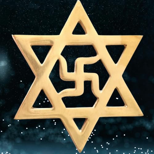 Pure Copper Religious Good Luck Swastik Symbol for Home & Office Door Entrance D-3 (3.5 Inch Approx)