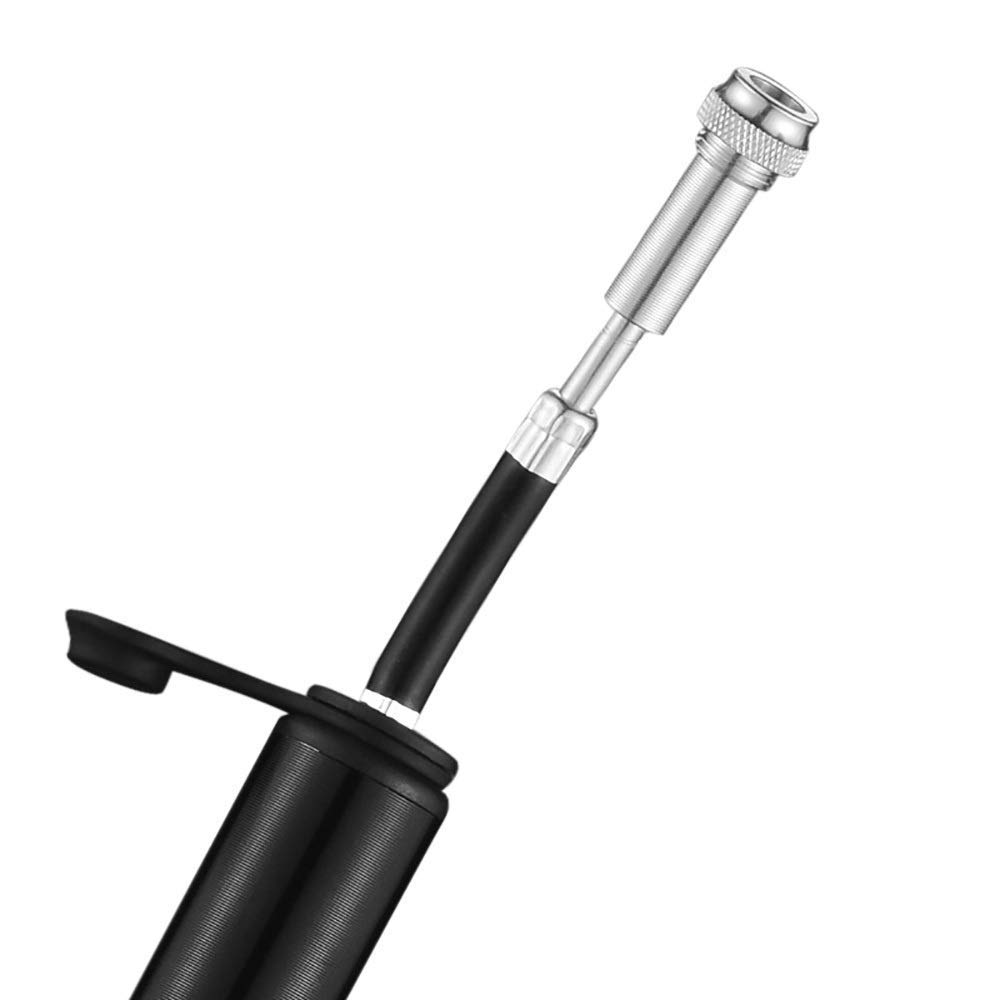 Tragbare Fahrradbodenpumpe Fahrradpumpe Multifunktionale Fahrausrüstung Tragbare Mini-Hochdruck-Universal-Fahrradpumpe (Farbe: Schwarz, Größe: 215 mm)