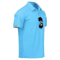 JACKETOWN Polo Shirt Uomo Manica Corta Asciugatura Rapida Traspirante Tennis Polo