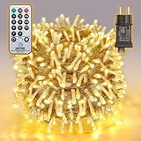 Photo Gallery salcar catena luminosa con 300 led, 20 m, con telecomando, catena luminosa per esterni, con 8 modalità, timer e memoria, ip44, impermeabile, per decorazioni natalizie, feste, matrimoni, bianco caldo Photo Gallery salcar catena luminosa con 300 led, 20 m, con telecomando, catena luminosa per esterni, con 8 modalità, timer e memoria, ip44, impermeabile, per decorazioni natalizie, feste, matrimoni, bianco caldo