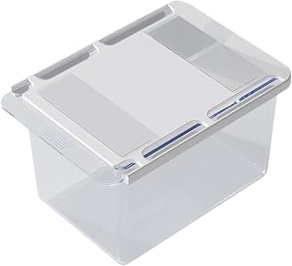 Drawer Organizer Transparent Self-adhesive Bins | Under The Sink Organizer for Home School Stationery Kitchen Sweater Towel RV Sock Underwear Purse Offices Laundry
