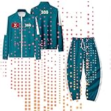 388 Korean Game Tracksuit Costumes for Men & Women 2 Piece Sets Unisex Halloween Party Cosplay Costume M