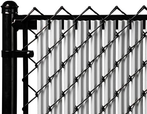 Ridged Slats Made in America Slat Depot Single Wall Bottom Locking Privacy Slat for 3', 4', 5', 6', 7' and 8' Chain Link Fence (6ft, Gray)