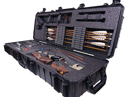 Case Club Waterproof Recurve Bow Case With Included Waterproof Accessory Box X2 (Recurve Bow) #TOP6