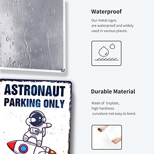 Outer Space Room Wall Decor For Kids Astronaut Decorations For Boys Space Themed Bedroom Decor For Boy Vintage Metal Tin Sign Space Decoration Space Theme Signs Birthday Party Gifts For Girls Bathroom Decor Space Wall Tapestry Planet Posters Girl Galaxy Stickers Gift Astronaut Parking Only Violators Will Be Smashed Mooned 12X8 Inch #TOP1