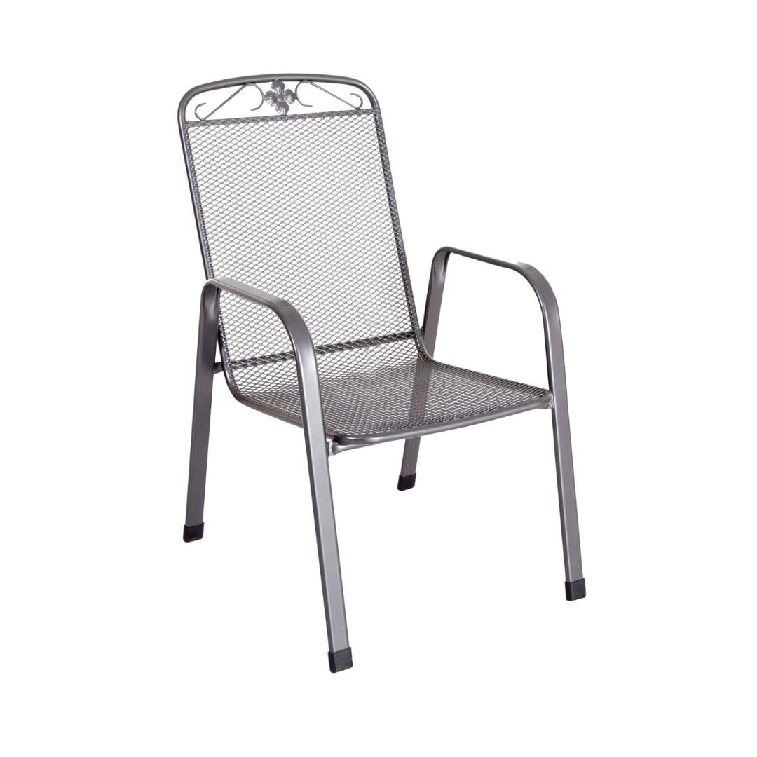 MWH 879000 Savoy Stapelsessel Elotherm beschichtet, eisen/grau