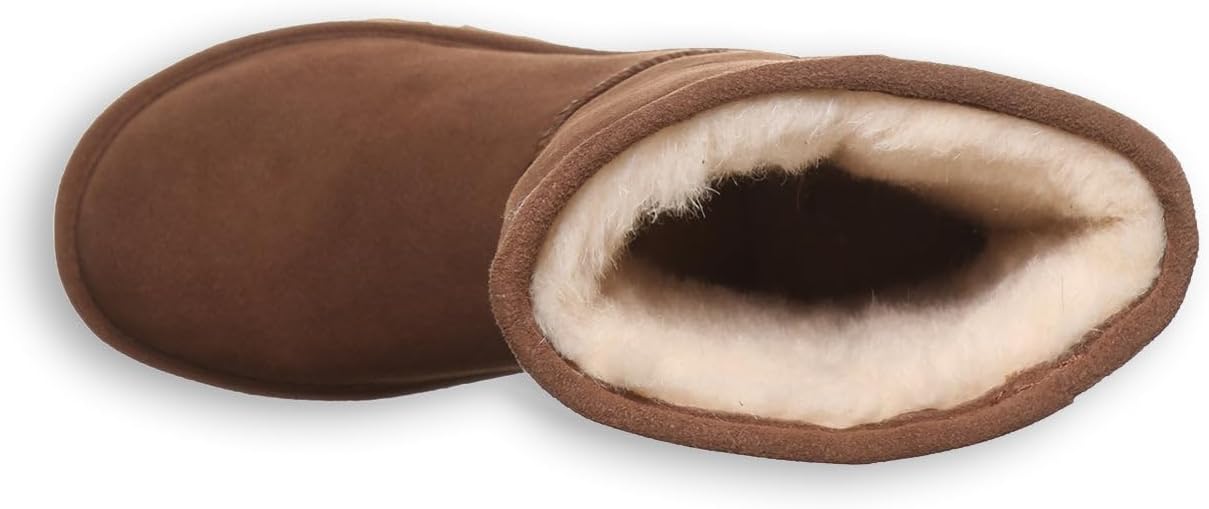 BEARPAW Women's Elle Short Winter Boot | 8" Suede Shoes | Sheepskin & Wool Blend Lining | Comfortable Boots for Women - Image 6
