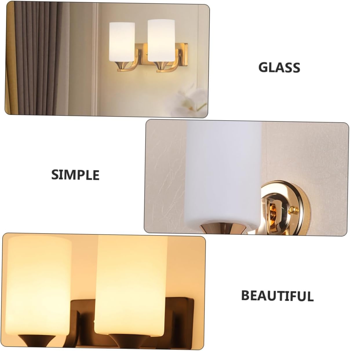 Gadpiparty 2pcs Glass Cylinder Lamp Shade for Pendant Light Chandelier Floor Lamp Glass Shade Softens Light for Home Office Gallery Decor