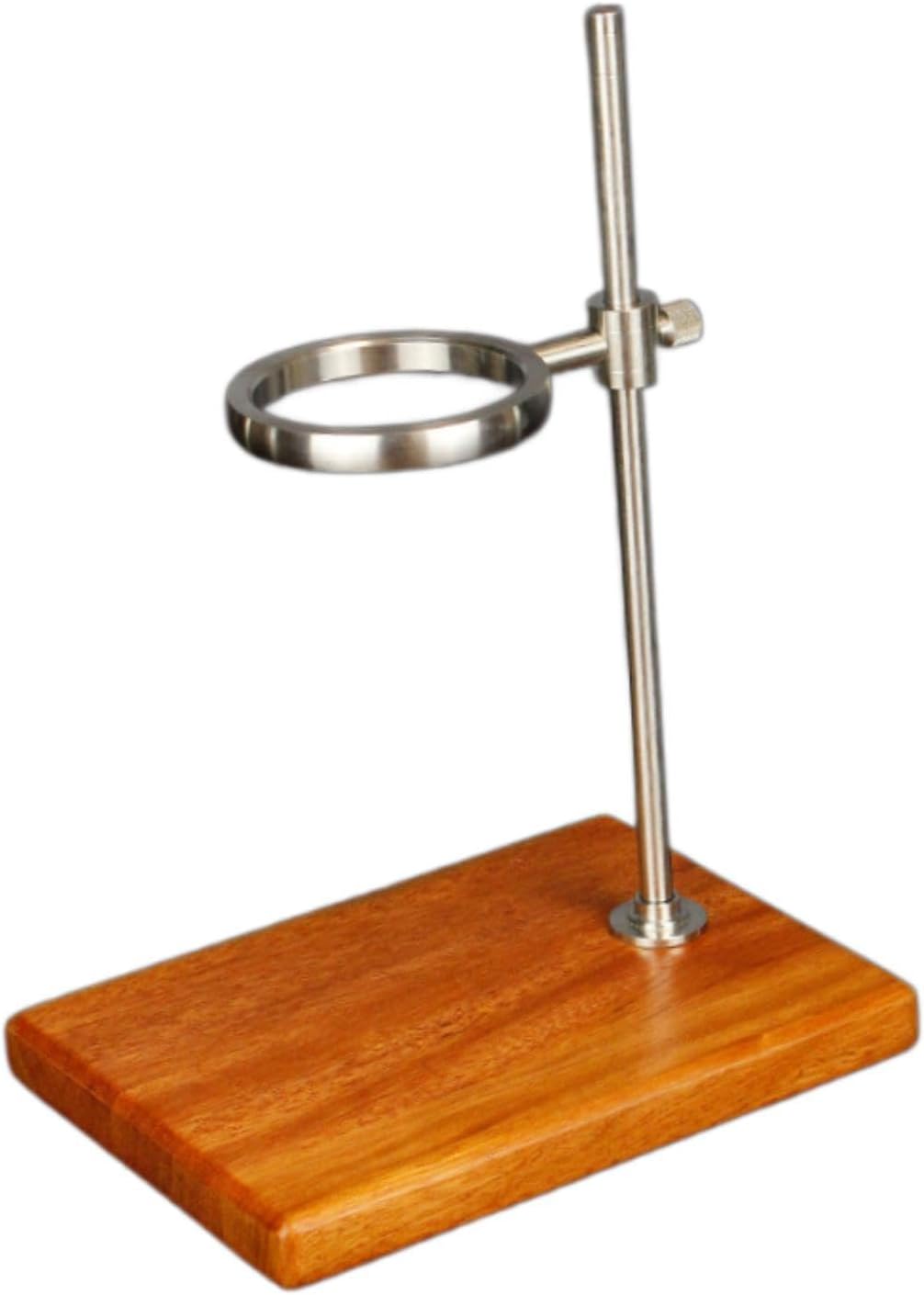 Pour Over Coffee Station Dripper Stand,Height Adjustable,Portable,Filter Stand Rack,Decorative with Wooden Base for Cafe,Bar