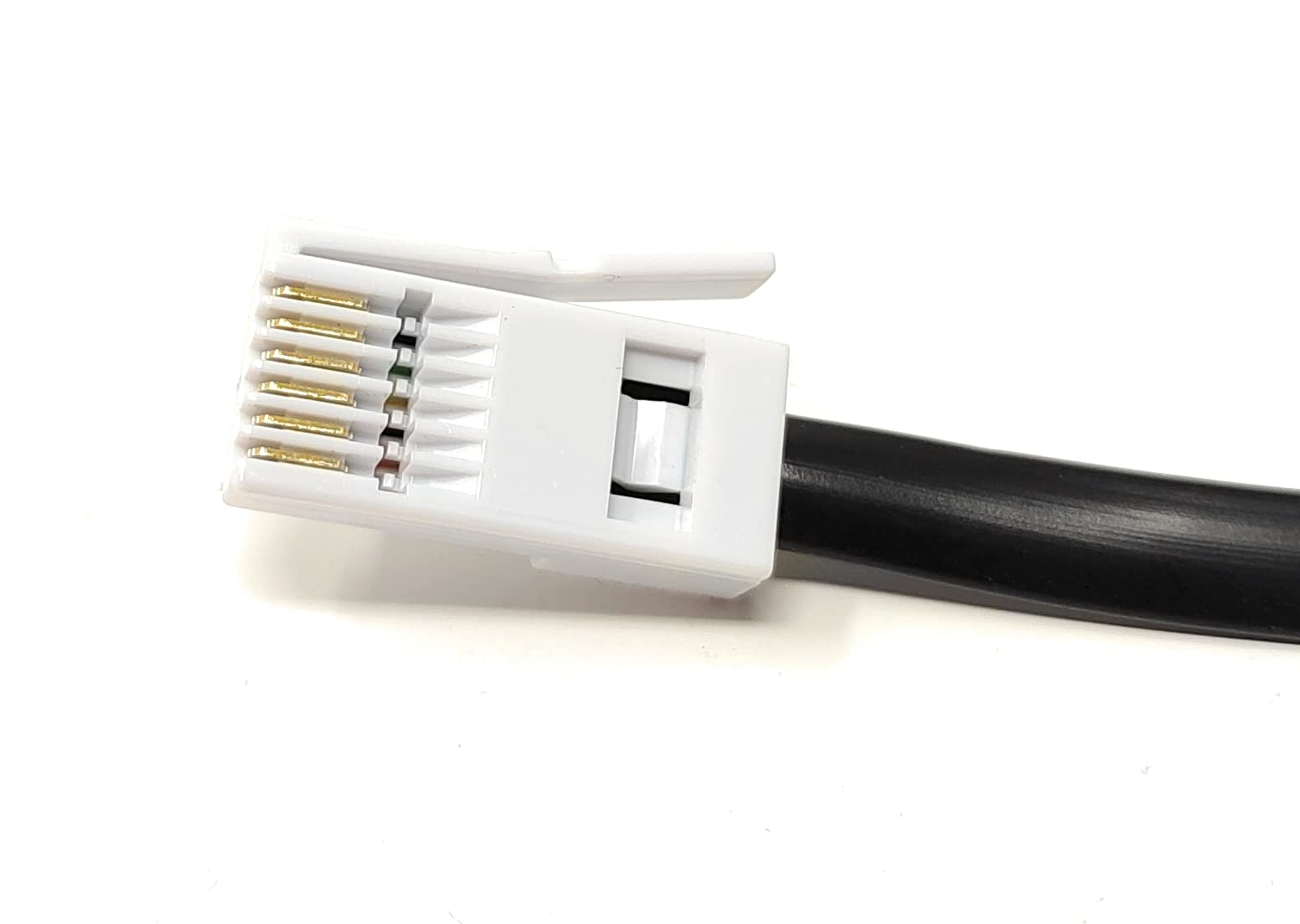 Maincore 3m BT to RJ12(RJ11) 6P6C 6 wire Phone Telephone Flat Cable Cord Lead (black) - Image 2