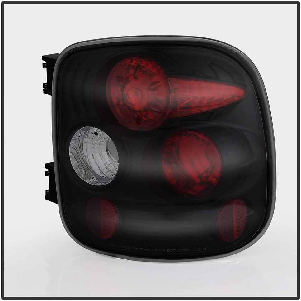 ACANII - For 1999-2004 chevy Silverado GMC Sierra w/Stepside Black Smoke Rear Tail Lights Brake Lamps Driver & Passenger