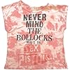 Sex Pistols The Crop T Shirt Never Mind the Bo***CKS Official Womens Dye Wash S Pink #2